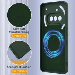 RUBBER MAGSAFE Silikónový kryt pre Nothing Phone (3a) DARK GREEN