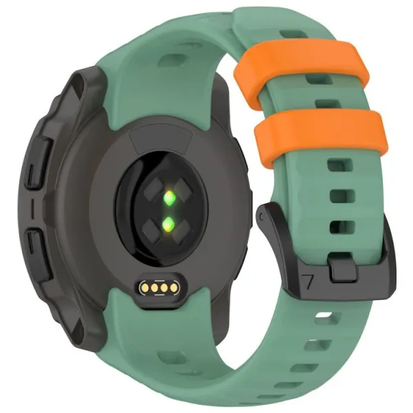 SILICONE Vymeniteľný remienok pre Garmin Instinct E 40mm zeleno-oranžový