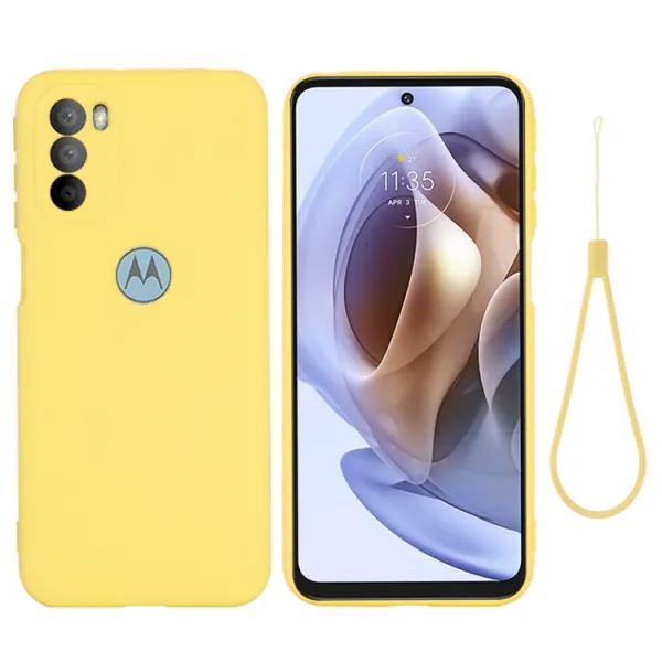 RUBBER Ochranný kryt Motorola Moto G31 / G41 žltý