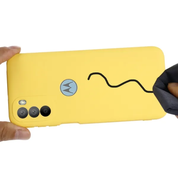 RUBBER Ochranný kryt Motorola Moto G31 / G41 žltý