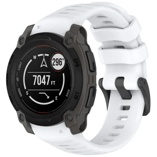 SILICONE Vymeniteľný remienok pre Garmin Instinct E 40mm biely