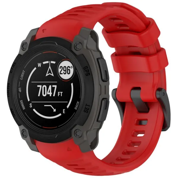 SILICONE Vymeniteľný remienok pre Garmin Instinct E 40mm červený