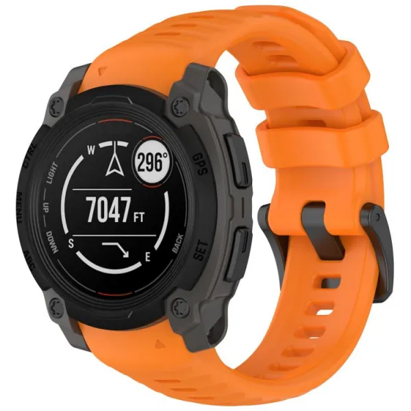 SILICONE Vymeniteľný remienok pre Garmin Instinct E 40mm oranžový