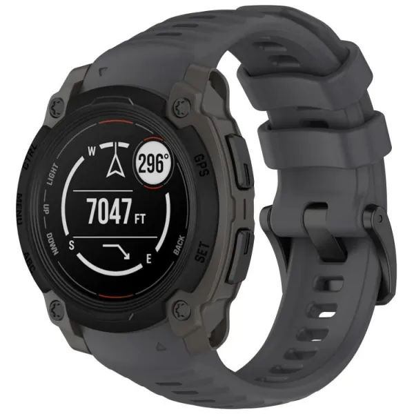 SILICONE Vymeniteľný remienok pre Garmin Instinct E 40mm šedý