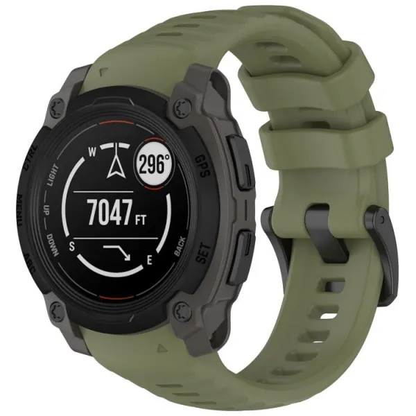 SILICONE Vymeniteľný remienok pre Garmin Instinct E 40mm zelený
