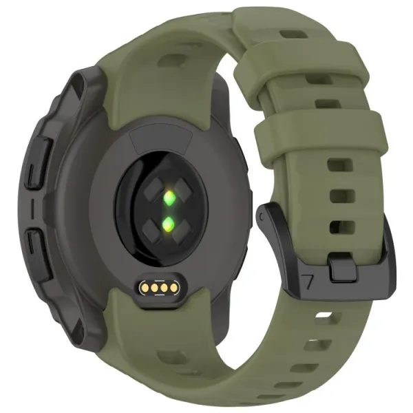 SILICONE Vymeniteľný remienok pre Garmin Instinct E 40mm zelený