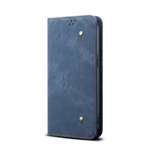 DENIM Peňaženkový kryt pre Xiaomi Poco F7 Pro modrý