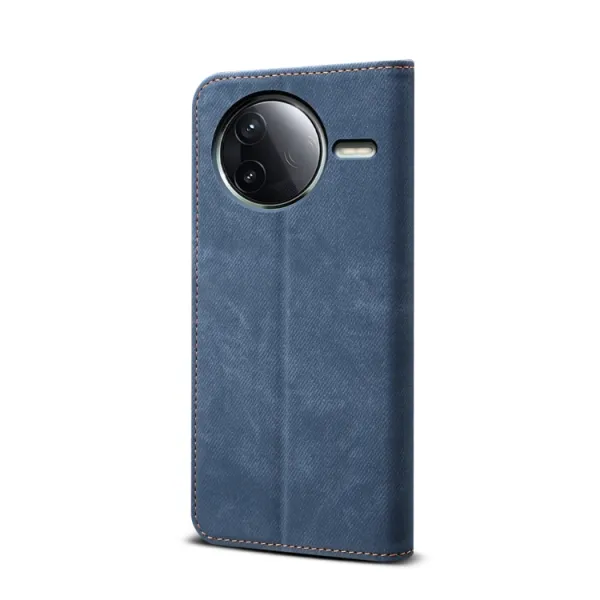 DENIM Peňaženkový kryt pre Xiaomi Poco F7 Pro modrý