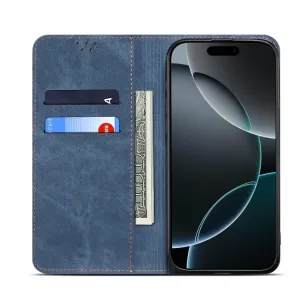 DENIM Peňaženkový kryt pre Xiaomi Poco F7 Pro modrý
