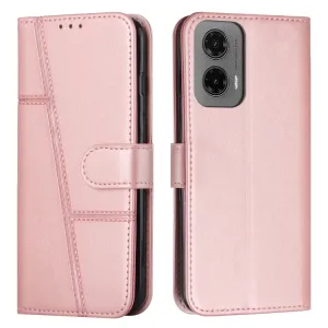 STITCHED Peňaženkový kryt pre Motorola Moto G35 5G ružový