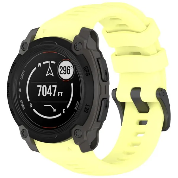 SILICONE Vymeniteľný remienok pre Garmin Instinct E 40mm žltý