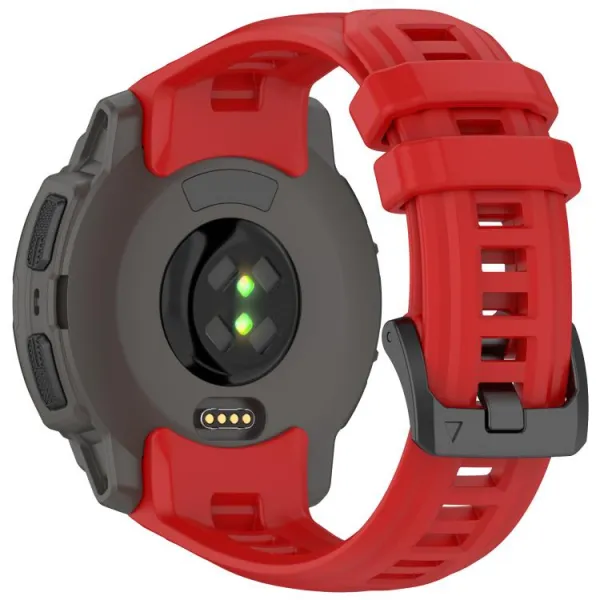 SILICONE Vymeniteľný remienok pre Garmin Instinct E 45mm červený