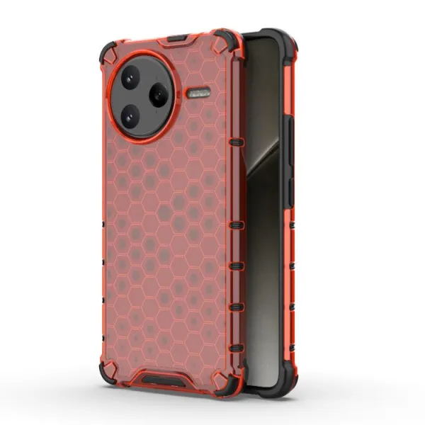 HONEYCOMB Ochranný kryt Xiaomi Poco F7 Ultra červený