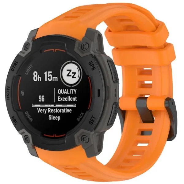 SILICONE Vymeniteľný remienok pre Garmin Instinct E 45mm oranžový