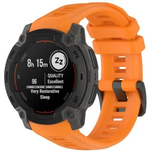 SILICONE Vymeniteľný remienok pre Garmin Instinct E 45mm oranžový