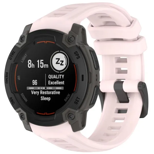 SILICONE Vymeniteľný remienok pre Garmin Instinct E 45mm ružový