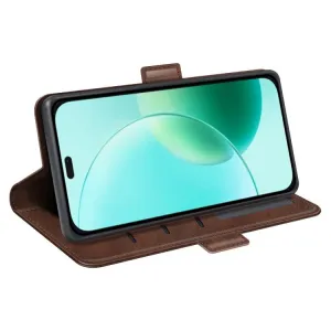 SIDE Peňaženkové puzdro pre Honor 400 Lite tmavohnedé