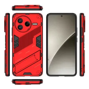 BIB Ochranný obal so stojanom pre Xiaomi Poco F7 Pro červený