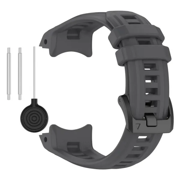 SILICONE Vymeniteľný remienok pre Garmin Instinct E 45mm šedý