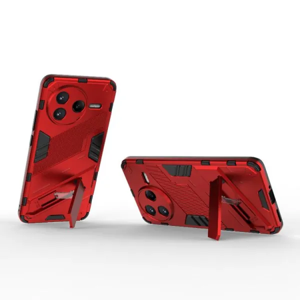 BIB Ochranný obal so stojanom pre Xiaomi Poco F7 Pro červený