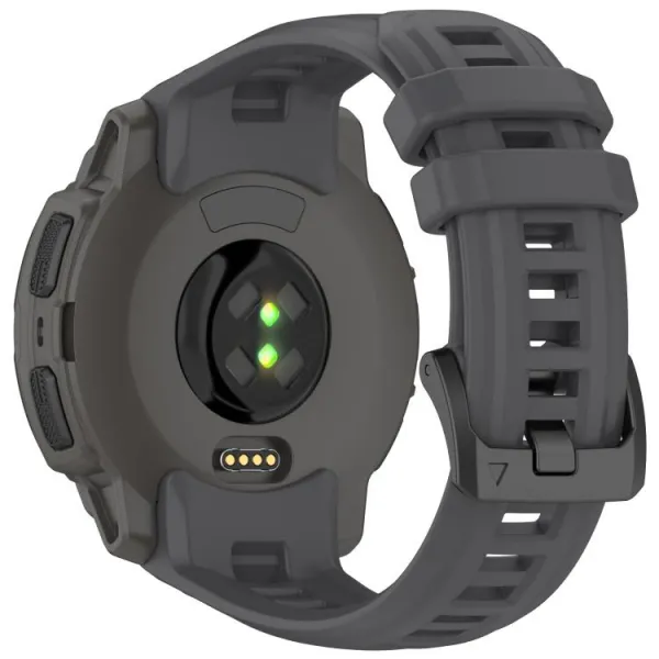 SILICONE Vymeniteľný remienok pre Garmin Instinct E 45mm šedý
