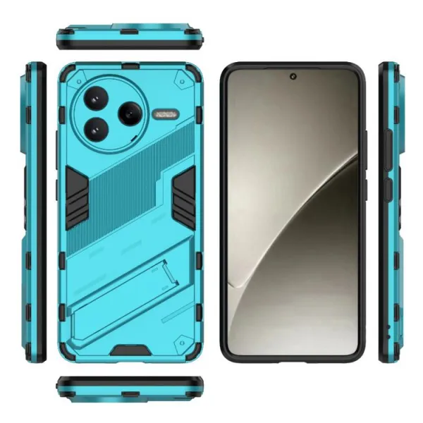 BIB Ochranný obal so stojanom pre Xiaomi Poco F7 Pro modrý