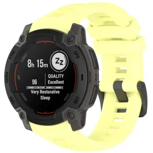 SILICONE Vymeniteľný remienok pre Garmin Instinct E 45mm žltý