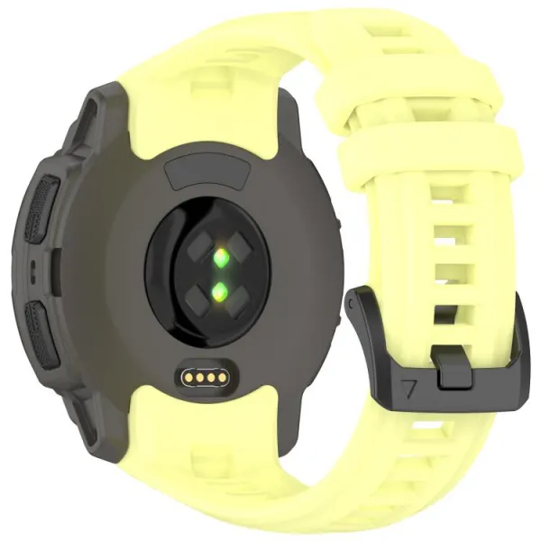 SILICONE Vymeniteľný remienok pre Garmin Instinct E 45mm žltý