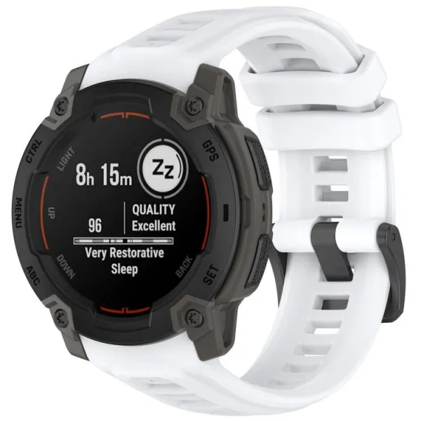 SILICONE Vymeniteľný remienok Garmin Instinct E 45mm biely