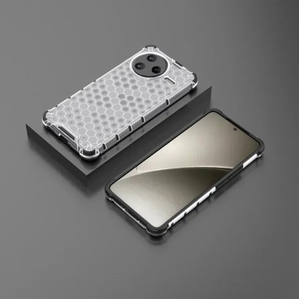 HONEYCOMB Ochranný kryt Xiaomi Poco F7 Ultra priehľadný