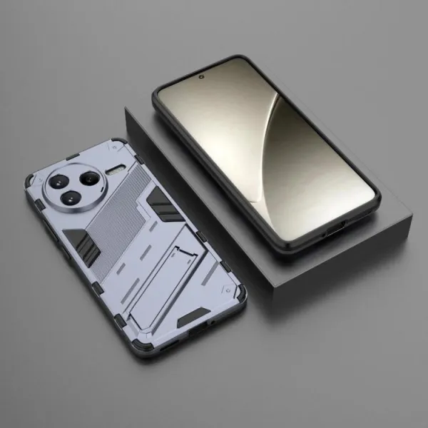 BIB Ochranný obal so stojanom pre Xiaomi Poco F7 Pro šedý