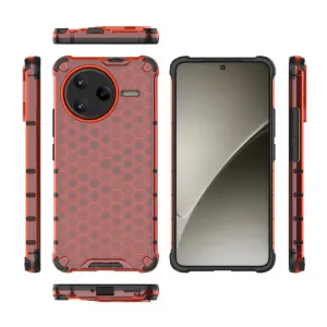 HONEYCOMB Ochranný kryt Xiaomi Poco F7 Ultra červený