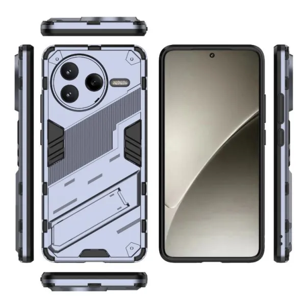BIB Ochranný obal so stojanom pre Xiaomi Poco F7 Pro šedý