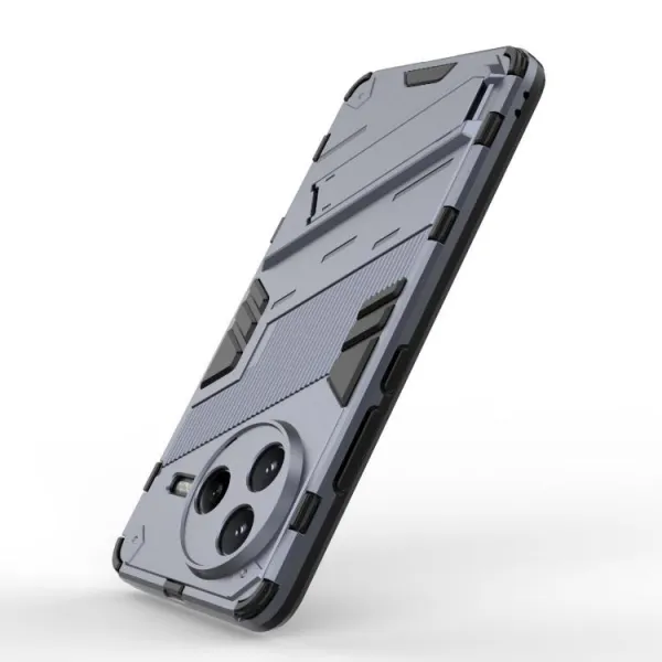 BIB Ochranný obal so stojanom pre Xiaomi Poco F7 Pro šedý