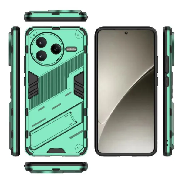 BIB Ochranný obal so stojanom pre Xiaomi Poco F7 Pro zelený