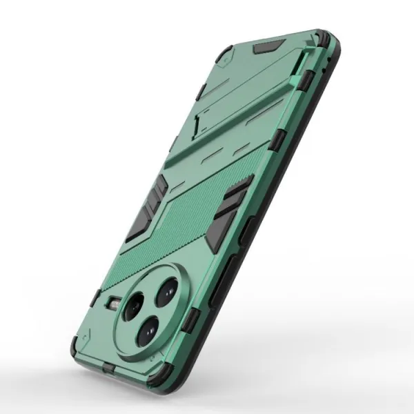BIB Ochranný obal so stojanom pre Xiaomi Poco F7 Pro zelený