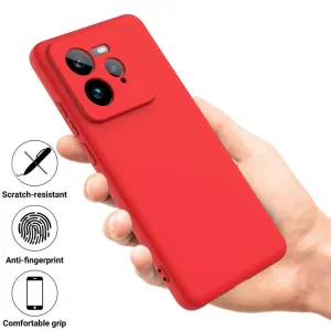RUBBER Ochranný obal pre Realme GT 7 Pro 5G červený