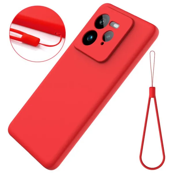 RUBBER Ochranný obal pre Realme GT 7 Pro 5G červený