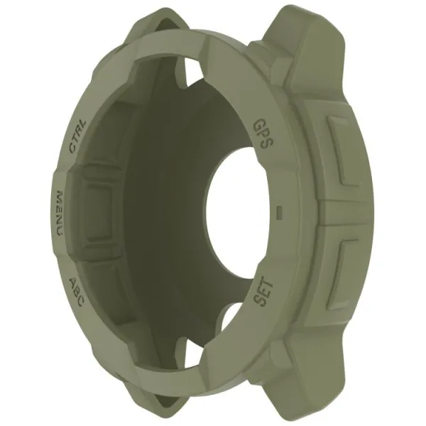 TPU HALF COVER Kryt pre Garmin Instinct 3 45mm tmavozelený