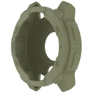 TPU HALF COVER Kryt pre Garmin Instinct 3 45mm tmavozelený