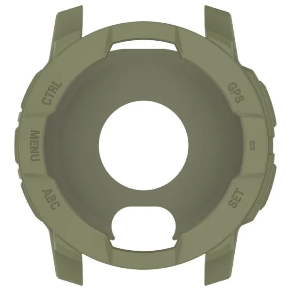 TPU HALF COVER Kryt pre Garmin Instinct 3 45mm tmavozelený
