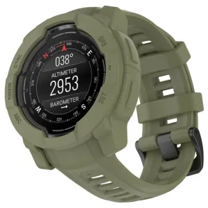 TPU HALF COVER Kryt pre Garmin Instinct 3 45mm tmavozelený