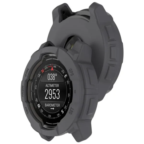 TPU HALF COVER Kryt pre Garmin Instinct 3 45mm tmavošedý