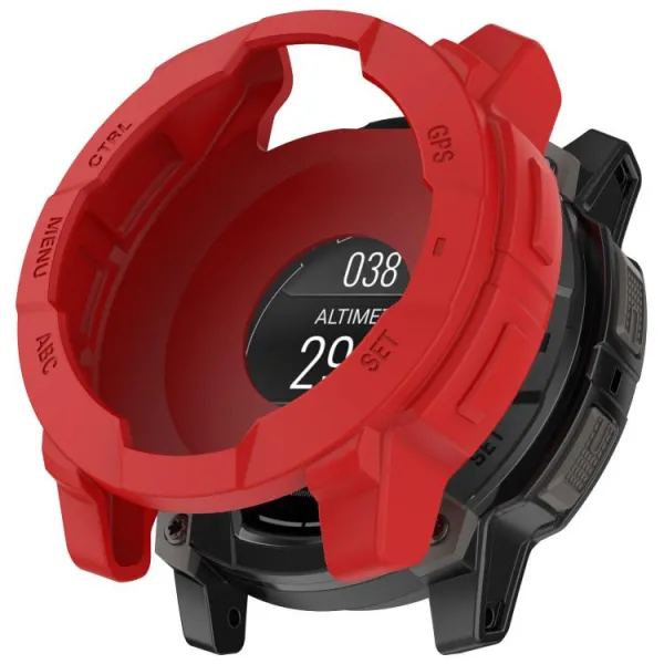 TPU HALF COVER Kryt pre Garmin Instinct 3 45mm červený