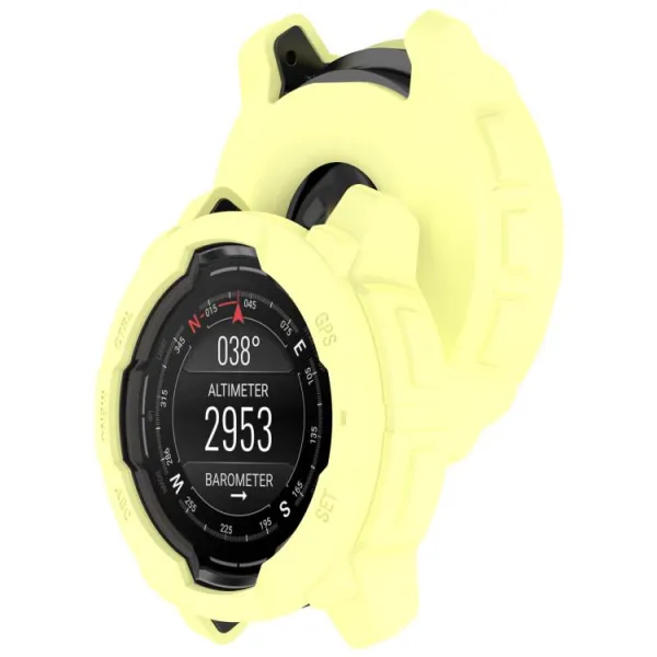 TPU HALF COVER Kryt pre Garmin Instinct 3 45mm žltý