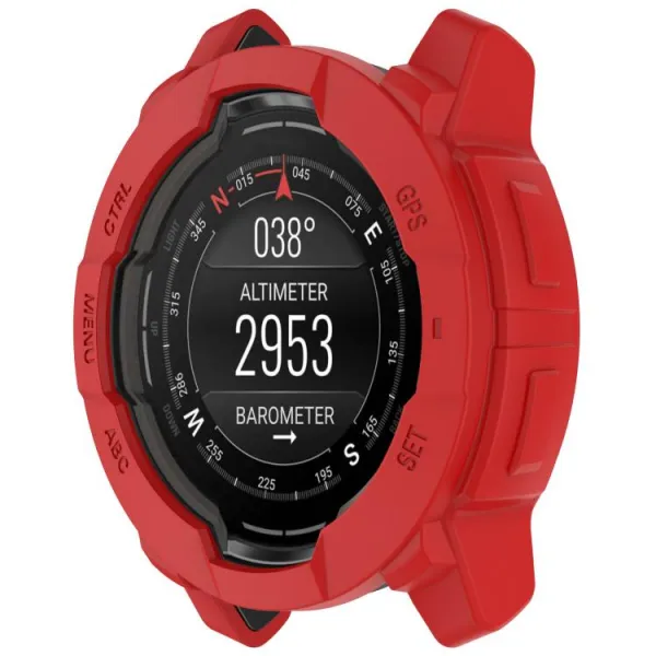 TPU HALF COVER Kryt pre Garmin Instinct 3 45mm červený