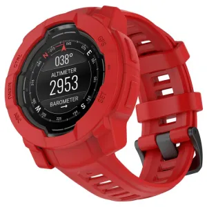 TPU HALF COVER Kryt pre Garmin Instinct 3 45mm červený