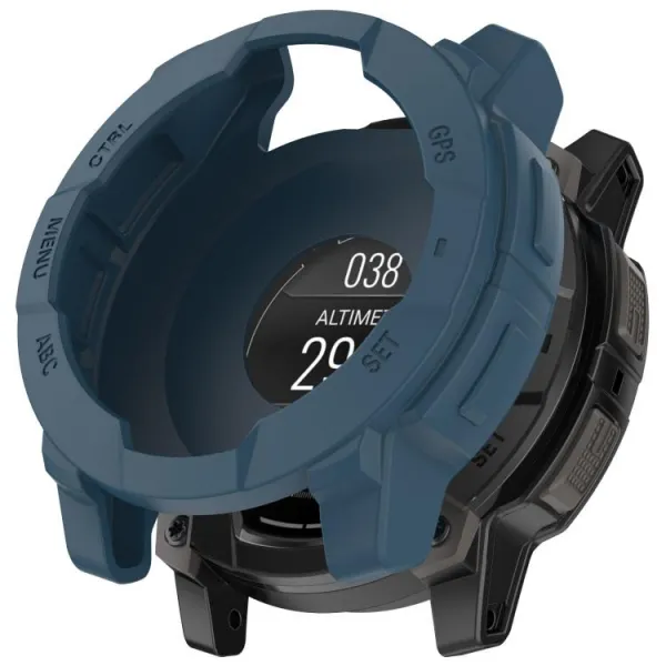 TPU HALF COVER Kryt pre Garmin Instinct 3 45mm tmavomodrý