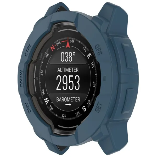 TPU HALF COVER Kryt pre Garmin Instinct 3 45mm tmavomodrý