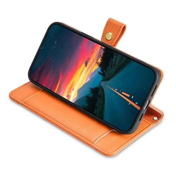PASTEL Peňaženkové puzdro pre POCO C85 oranžové